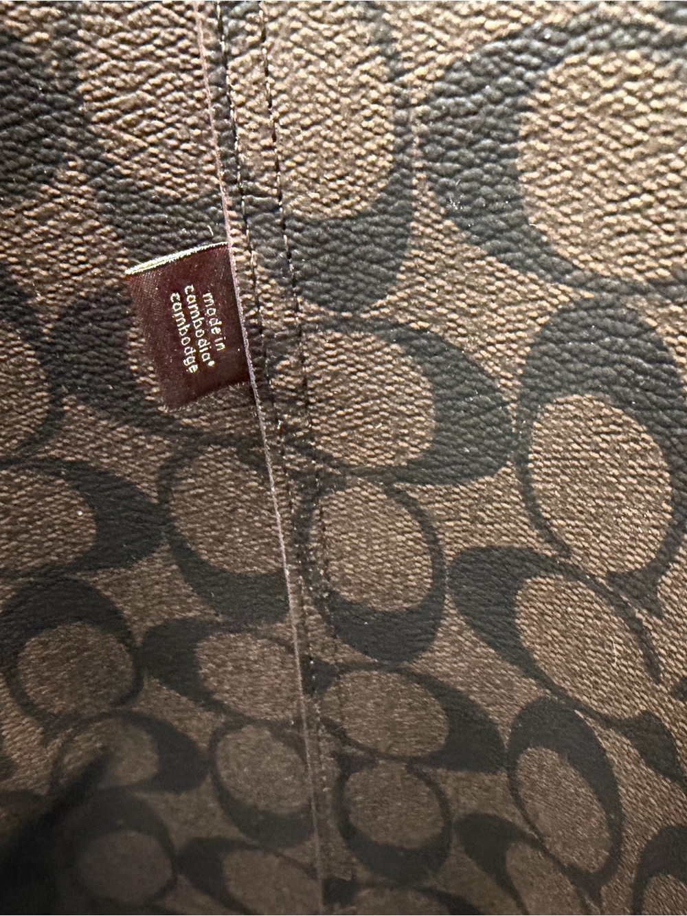 Coach Leopard Print City Tote Reversible Tote Bag Black Brown Animal Print - Picture 7 of 7